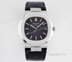 Swiss Replica Patek Philippe Nautilus Black Dial Stainless Steel Watch For Men (1)_th.jpg